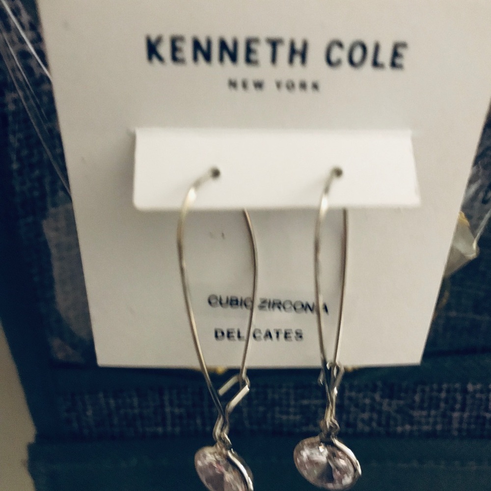 Kenneth Cole silver plated earrings - Picture 5 of 8